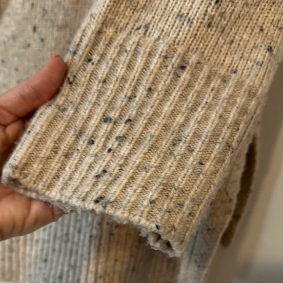 Falls Creek Cream V-Neck Sweater with Cozy Knit - Picture 6 of 7